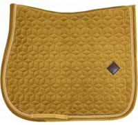 Kentucky Horsewear Saddle Pad "Velvet" Jumping - Mustard yellow