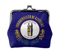 Kentucky State Flag Print Vintage Leather Change Purse Elegante piccolo portamonete per le donne portamonete portafoglio mini