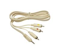 Kenvox Cavo Audio Jack 3,5mm a AV RCA Stereo 1,2m - Collegamento iPod, TV e Monitor - Adattatore Audio Vintage per Riproduzione Musica e Video
