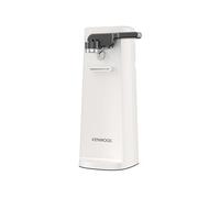 Kenwood Apriscatole Elettrico CAP80.000WH, Accessorio Cucina Multifunzionale 3-in-1 con Affilatore Integrato, Apriscatole e Apribottiglie, con Cavo Avvolgibile, Bianco