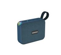 Kenwood AS-60BT-A Speaker Bluetooth Portatile 5W con TWS Stereo, IPX7 Waterproof, Radiatore Passivo, Effetto LED, Batteria Ricaricabile fino a 8,5h, design compatto e leggero, connessione 10m, Blu