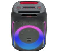 Kenwood AS-P200BT Party Speaker Portatile 50W RMS con Woofer 165mm, 2 Tweeter, DSP, Bluetooth, USB, microSD, AUX-IN, ingresso microfono, luci LED multicolore, batteria fino a 10h, modalità TWS Stereo