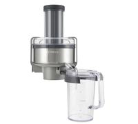 Kenwood AT641 Accessorio Centrifuga Estrattore di Succo per Impastatrice Planetaria, In dotazione caraffa da 1L per raccogliere il succo, Sistema di sicurezza, Acciaio, Argento