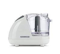 Kenwood CH180B Mini Tritatutto a Doppia Lame, Ciotola da 0.35 L, Azionamento a Pressione, 2 Velocità, Piedini Antiscivolo, Speciale tubo di inserimento, 300 W, Bianco