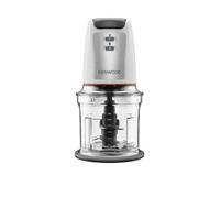 Kenwood chopper chp61.100wh, potenza 500w, ciotola da 0.5l, 2 velocità, sistema a quattro lame, anello antiscivolo per la stabilità del tritatutto, lavabile in lavastoviglie, bianco e silver