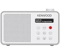 KENWOOD CR-M25DAB Radiosveglia DAB+/FM con ASA, Bluetooth 5.3, Dual Alarm, Sleep Timer, batteria Li-ion, 30 preset, jack 3,5 mm - Bianco