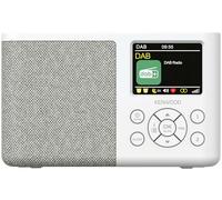 Kenwood CR-M33DAB-W - Radio portatile DAB+ con Bluetooth, batteria agli ioni di litio integrata e display a colori da 6,1 cm, porta di ricarica USB-C, uscita cuffie (stereo), bianco