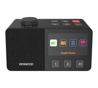 KENWOOD CR-M70DAB Radio DAB+/FM con ASA, Display IPS 4,3", Bluetooth 5.3, Dual Alarm & Sleep, USB MP3, Jack 3,5 mm, Easy Mode, Altoparlante 5W - Nero