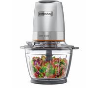 Tritatutto Easy Chop+ con Ciotola di Vetro CHP62.400SI Potenza 500 Watt Capacit 0.6 Litri 4 Lame 2 Velkocit Colore Silver