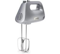Kenwood hmp30.a0si sbattitore elettrico, pratico e potente, facile utilizzo, 5 velocità+pulse, in dotazione 2 ganci e 2 fruste, tasto di rilascio ganci/fruste, potenza 450watt, plastica,silver