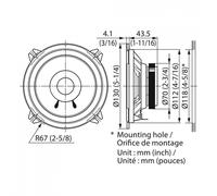 Kenwood KFC-S1356 Altoparlanti per auto a doppio cono 13 cm RMS 30 W