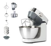 Kenwood KHC29.H0WH Impastatrice Planetaria Prospero+, Ciotola in acciaio da 4,3L, Robot da 1,4L con 3 dischi, Spremiagrumi, Frullatore da 1,2L, 1000W, Bianco