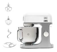 Kenwood KMX750WH KMIX Impastatrice Planetaria con Ciotola con Manico in Acciaio 5L, 3 Ganci di Miscelazione, Potenza 1000W, Personalizzabile con Oltre 20 Accessori Acquistabili Separatamente, Bianco
