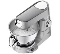 KENWOOD - Kvc85.124si - Robot Pasticceria Multifunzione Chef Baker - 2 Ciotole 5l E 3,5l - 1200w - Bilancia Integrata 6kg - Argento
