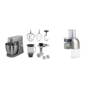 Kenwood KVL4170S Impastatrice Planetaria Chef XL, Robot da Cucina Mixer & AT340 Accessorio Tagliaverdure a Dischi per Impastatrice Planetaria