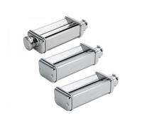 Kenwood MAX980ME Set Sfogliatrice, Tagliapasta Spaghetti e Tagliapasta per Fettuccine Accessori per Impastatrice Planetaria KCC+KVC+KVL+KMX, Acciaio Inossidabile, Argento