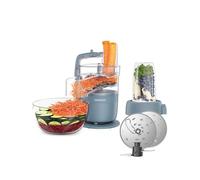 Kenwood MultiPro Compact - Robot da Cucina Multifunzione con Express Serve, Lama in Acciaio Inox, Dischi Affetta e Grattugia, Personal Blender 600 ml, Funzione Pulse, Blu Tempesta (FDP23.380GY)