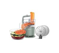 Kenwood MultiPro Compact - Robot da Cucina Multifunzione con Express Serve, Lama in Acciaio Inox, Dischi Affetta e Grattugia, Funzione Pulse, Verde Eucalipto (FDP23.140GR)