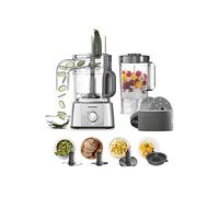 KENWOOD Multipro FDP65.590SI ROBOT DA CUCINA, 1000 W, capacità ciotola 3 l, SILVER/BIANCO