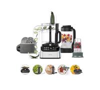 Kenwood MultiPro OneTouch FDM73.850SS, robot da cucina e frullatore multifunzione con 13 accessori, velocità variabile e funzione impulsi, scala integrata, lavabile in lavastoviglie, 1000 W
