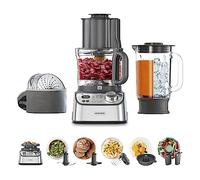 Kenwood MultiPro XL Weigh+ FDM72.990SS - Robot da cucina dotato di Bilancia e Timer integrati, 3 dischi in acciaio e ExpressDice, Ciotola da 3L, velocità variabile, 12 accessori, 1000 Watt
