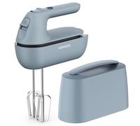 Kenwood QuickMix Go - Sbattitore 350W Custodia 5 Vel. Storm Blue | Sbattitore Elettrico Portatile, Avvio a Bassa Velocità, Fruste e Ganci in Acciaio Inox, SureEject, Misurino, HMP40.000GY