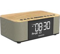 Kenwood Radiosveglia stereo con 3 sveglie, DAB+, FM, Bluetooth, USB, funzione di ricarica colore legno - CR ST40DAB M