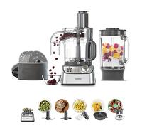 Kenwood Robot da cucina MultiPro Express Weigh FDM71.960SS con 9 Accessori Dedicati, Bilancia Digitale Integrata, Capacità 3L, Velocità Regolabile con Funzione Pulse