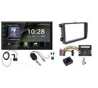 Kenwood Set Autoradio 2-DIN Wireless Apple CarPlay Android Auto per VW Caddy