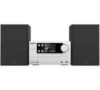 KENWOOD, Sistema Micro HiFi Stereo M-725DAB-S, con Ricevitore Radio DAB+, Lettore CD e Presa USB, Bluetooth per Audio-Streaming V5.0 (A2DP), Display a Colori 2,4", Silver