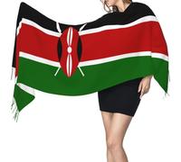 Kenya Flag Kenyans Donna Sciarpa Moda Sciarpe Lunga Scialle Per Sera Autunno Matrimonio Invernale