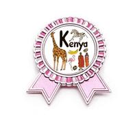 Kenya simbolo nazionale simbolo simbolo simbolo modello distintivo spilla rosa vincitore premio medaglia, Medio, Metallo