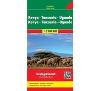 Kenya - Tanzania - Uganda - Rwanda Road Map 1:2 000 000