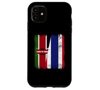 Kenya Thailandia mezza bandiera Kenya radici tailandesi Custodia per iPhone 11