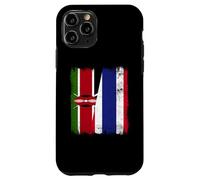 Kenya Thailandia mezza bandiera Kenya radici tailandesi Custodia per iPhone 11 Pro