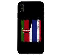 Kenya Thailandia mezza bandiera Kenya radici tailandesi Custodia per iPhone XS Max