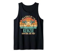 Kenzie Personalized Name Cute Retro Girls Groovy Birthday Canotta
