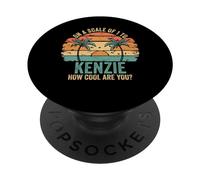 KENZIE Personalized Name Cute Retro Girls Groovy Birthday PopSockets PopGrip Adesivo