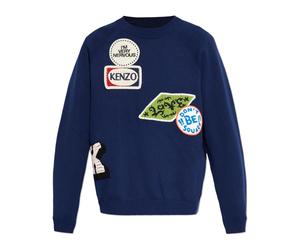 Kenzo - Badges Embroidered Jumper - - Knitwear - Uomo - Blu - S