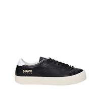 Kenzo Black Leather Low Top Sneakers - EU37/US7