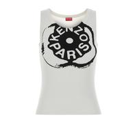 Kenzo - Boke Flower 2.0 Ribbed Tank Top - - Tops - Donna - Bianco - M
