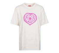 Kenzo - Boke Heart Loose T-shirt - - Tops - Donna - Beige - S