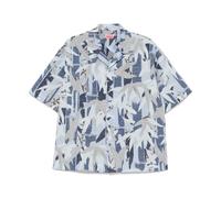 Kenzo - Camicia a Maniche Corte con Collo alla Campagnola - - Shirts - Uomo - Multicolore - L