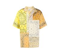Kenzo - Camicia a Maniche Corte con Stampa Patchwork - - Shirts - Uomo - Multicolore - M