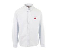 Kenzo - Camicia casual con ricamo fiore Boke - - Shirts - Uomo - Blu - L