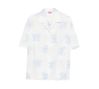 Kenzo - Camicia Hawaiana a Maniche Corte con Cartone Animato - - Shirts - Uomo - Bianco - L