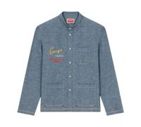 Kenzo - Camicia in Denim Ricamata - - Shirts - Uomo - Blu - M