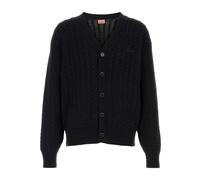Kenzo - Cardigan con Ricamo Signature - - Knitwear - Uomo - Nero - M