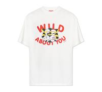 Kenzo, ,Tops ,Uomo ,Bianco ,S Wild Tiger Classic T-shirt