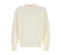 Kenzo - Elegante Maglione Bianco in Cotone - - Knitwear - Uomo - Beige - L